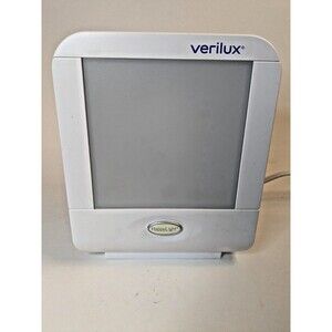 Verilux HappyLight VT10 Compact 10,000 Lux Light Therapy Lamp White 26W Working